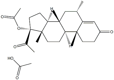 17-(Acetyloxy)-6α-methyl-5β-pregnane-3,20-dione Structure
