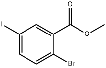 2-broMo-5-iodobenzoic acid Methyl ester Structure