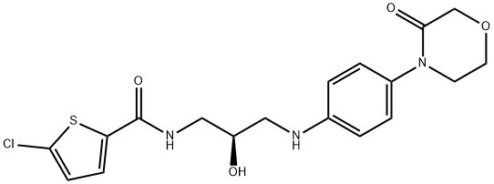 2-ThiophenecarboxaMide, 5-chloro-N-[(2R)-2-hydroxy-3-[[4-(3-oxo-4-Morpholinyl)phenyl]aMino]propyl]- Structure