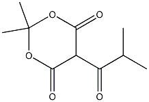 2,2-diMethyl-5-(2-Methylpropanoyl)-1,3-dioxane-4,6-dione Structure