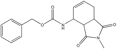 (2,3,3a,4,7,7a-Hexahydro-2-Methyl-1,3-dioxo-1H-isoindol-4-yl)carbaMic Acid PhenylMethyl Ester Structure