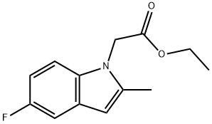 ethyl 2-(5-fluoro-2-Methyl-1H-indol-1-yl)acetate Structure