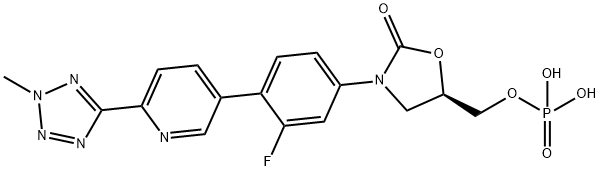 Tedizolid Phosphate Structure