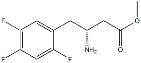 Benzenebutanoicacid,b-aMino-2,4,5-trifluoro-,Methylester,(bR)- Structure