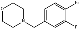 4-(4-broMo-3-fluorobenzyl)Morpholine Structure