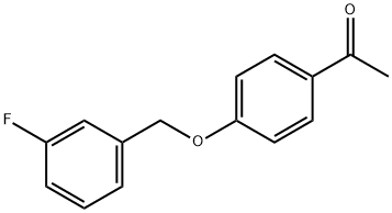 4'-(3-Fluorobenzyloxy)acetophenone Structure