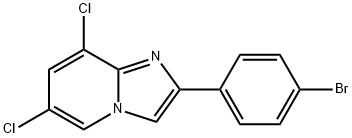2-(4-BroMophenyl)-6,8-dichloroiMidazo[1,2-a]pyridine Structure