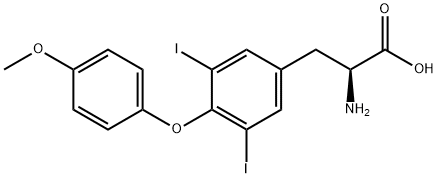 L-Tyrosine,3,5-diiodo-o-(4-Methoxyphenyl) Structure