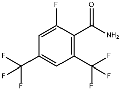 2-FLUORO-4,6-BIS(TRIFLUOROMETHYL)BENZAMIDE Structure