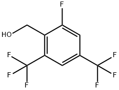 2-FLUORO-4,6-BIS(TRIFLUOROMETHYL)BENZYL ALCOHOL Structure