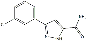 3-(3-Chlorophenyl)-1H-pyrazole-5-carboxamide ,97% Structure