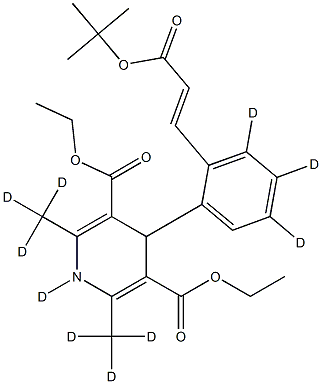 LACIDIPINE-D10 Structure