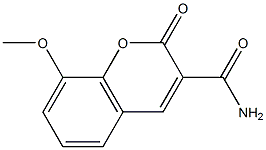 8-Methoxy-2-oxo-2H-chromene-3-carboxylic acid amide ,97% Structure