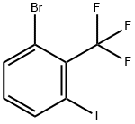 1-BROMO-3-IODO-2-(TRIFLUOROMETHYL)BENZENE Structure