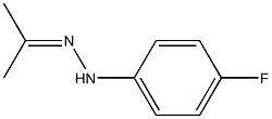 2-Propanone, (4-fluorophenyl)hydrazone Structure