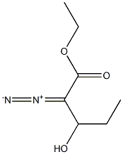 Pentanoic acid, 2-diazo-3-hydroxy-, ethyl ester Structure
