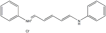 (E)-[(2E,4E)-5-anilinopenta-2,4-dienylidene]-phenylazanium:chloride Structure