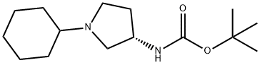 (S)-tert-Butyl 1-cyclohexylpyrrolidin-3-ylcarbamate Structure