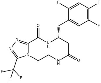 (R)-10-(2,4,5-trifluorobenzyl)-3-(trifluoromethyl)-6,7,10,11-tetrahydro-[1,2,4]triazolo[3,4-c][1,4,7]triazecine-8,12(5H,9H)-dione Structure