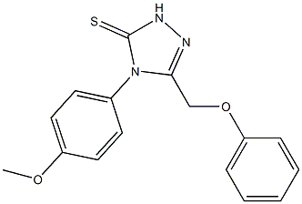 4-(4-methoxyphenyl)-3-(phenoxymethyl)-1H-1,2,4-triazole-5-thione Structure