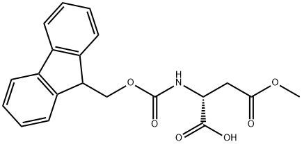 Fmoc-D-Aspartic acid-4-methyl ester Structure