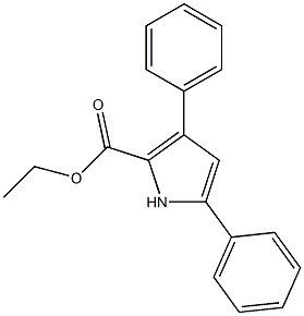 1H-Pyrrole-2-carboxylicacid, 3,5-diphenyl-, ethyl ester Structure