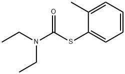 Carbamothioic acid, diethyl-, S-(2-methylphenyl) ester Structure
