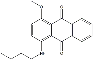 9,10-Anthracenedione, 1-(butylamino)-4-methoxy- Structure