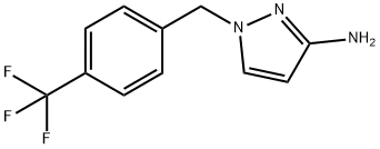 1-{[4-(trifluoromethyl)phenyl]methyl}-1H-pyrazol-3-amine Structure