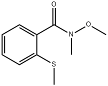 N-methoxy-N-methyl-2-(methylthio)benzamide Structure