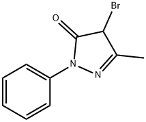 4-bromo-3-methyl-1-phenyl-pyrazolin-5-one Structure