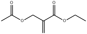 2-Propenoic acid, 2-[(acetyloxy)methyl]-, ethyl ester Structure