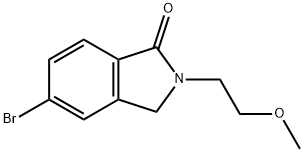 5-Bromo-2-(2-methoxy-ethyl)-2,3-dihydro-isoindol-1-one Structure