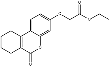 ethyl 2-((6-oxo-7,8,9,10-tetrahydro-6H-benzo[c]chromen-3-yl)oxy)acetate Structure