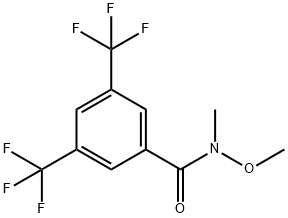 N-methoxy-N-methyl-3,5-bis(trifluoromethyl)benzamide Structure