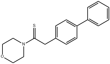 1-Morpholin-4-yl-2-(4-phenylphenyl)ethanethione Structure