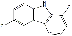 9H-Carbazole, 1,6-dichloro- Structure