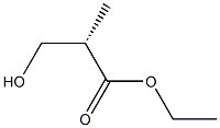 Propanoic acid, 3-hydroxy-2-methyl-, ethyl ester, (2S)- Structure