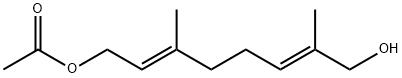 (E,E)-8-acetoxy-2,6-dimethyl-2,6-octadien-1-ol Structure