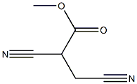 Propanoic acid, 2,3-dicyano-, methyl ester Structure