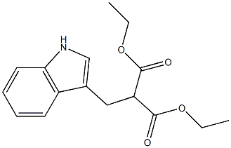 Diethyl 2-(1H-indol-3-ylmethyl)propanedioate Structure