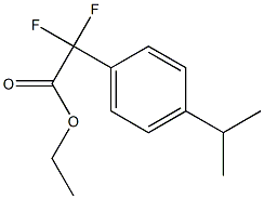 Ethyl-2,2-difluoro-2-(4-isopropylphenyl)acetate Structure