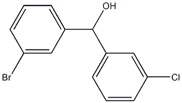 (3-bromophenyl)-(3-chlorophenyl)methanol Structure