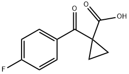 1-(4-fluorobenzoyl)cyclopropanecarboxylic acid Structure