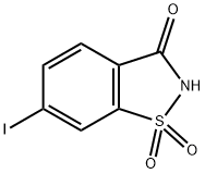 6-IODO-1,2-BENZISOTHIAZOL-3-(2H)-ONE 1,1-DIOXIDE Structure