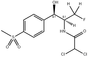 2,2-dichloro-N-[(2R,3S)-1,1,2-trideuterio-1-fluoro-3-hydroxy-3-(4-methylsulfonylphenyl)propan-2-yl]acetamide Structure