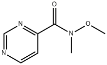 N-methoxy-N-methylpyrimidine-4-carboxamide Structure