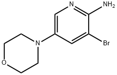 3-BROMO-5-MORPHOLINOPYRIDIN-2-AMINE Structure