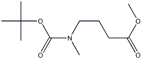 TERT-BUTYL 3-(METHOXYCARBONYL) PROPYLMETHYLCARBAMATE Structure