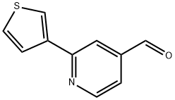 2-(thiophen-3-yl)isonicotinaldehyde Structure